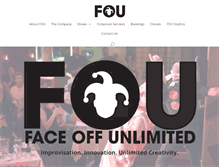 Tablet Screenshot of faceoffunlimited.com